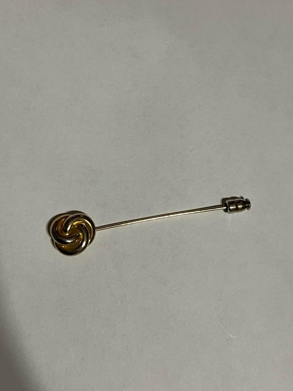 Gold Knot Stick Pin Brooch - Women Jewelry